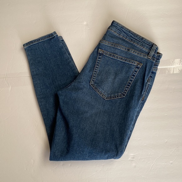 Gap Blue Skinny Ankle Jeggings Petite Size 4/27 - Picture 2 of 6